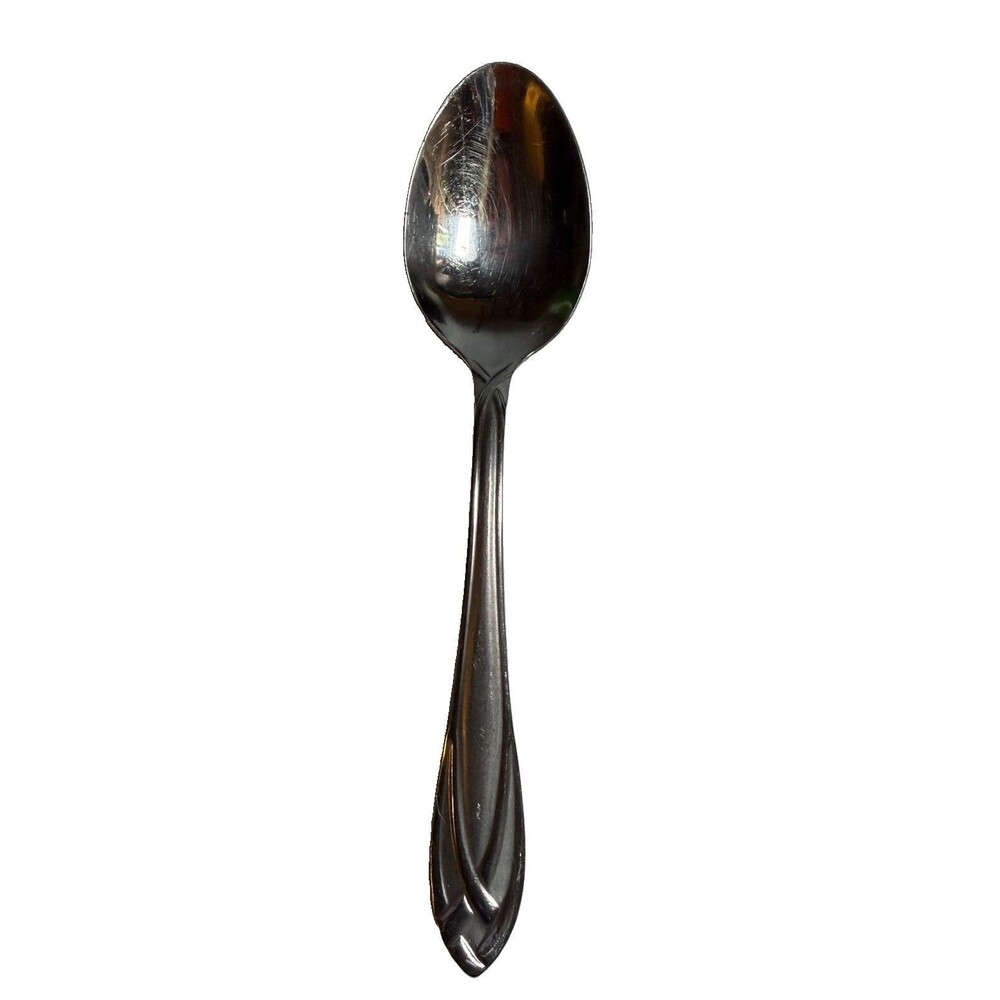 Hampton Silversmiths LACE FROSTED Stainless Oval Spoon